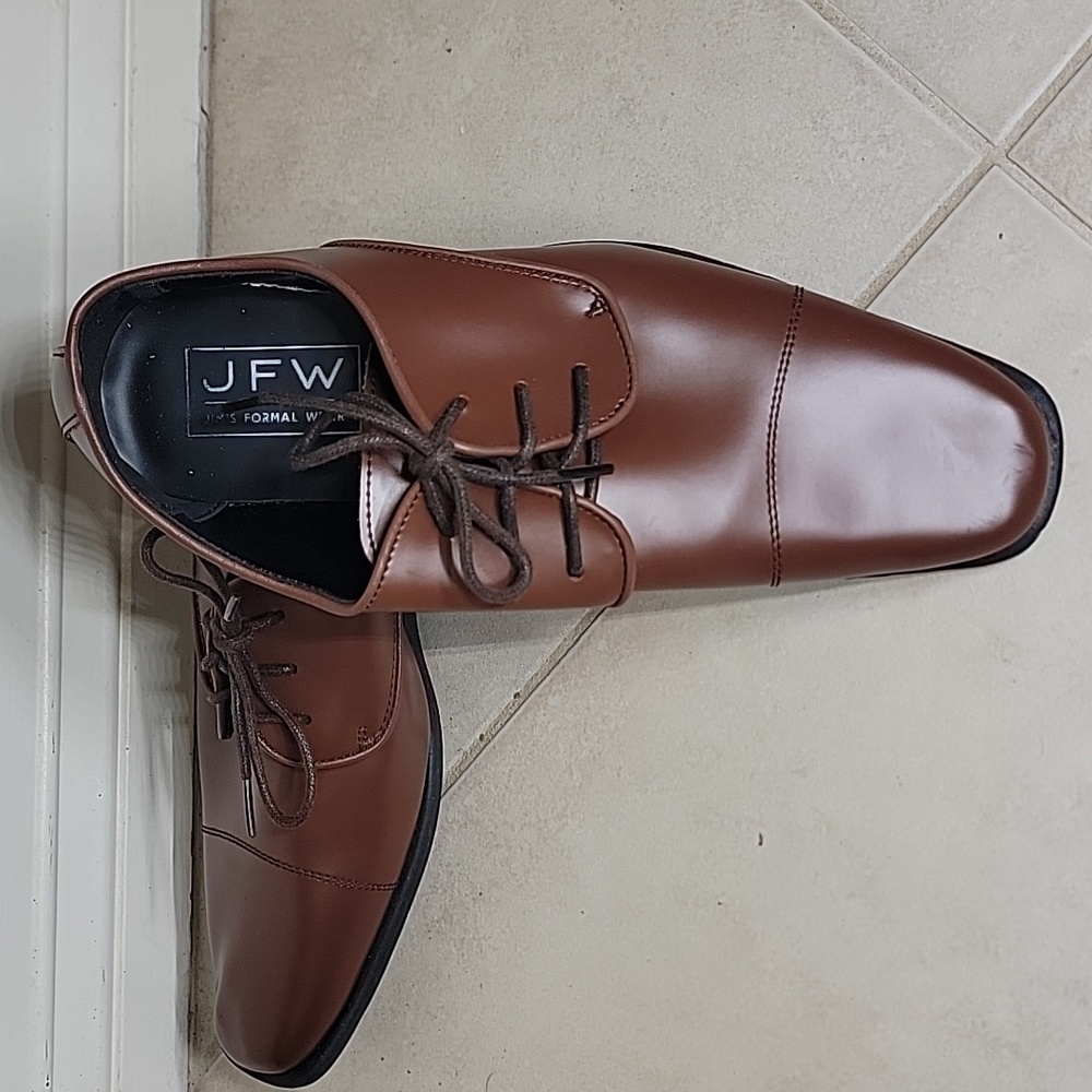 Cognac Brown Oxford Shoe Classic Brown Kidss Dress Shoes Size 6Y